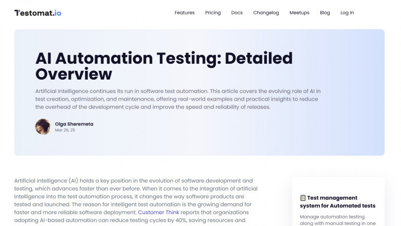 AI in Test Automation: A Comprehensive Overview of How AI is Revolutionizing Testing