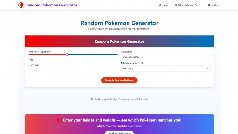 Discover Your Next Pokémon Adventure with RandomPokemon.games