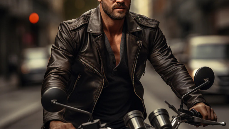 Men’s Bomber Leather Jacket: Classic Meets Contemporary