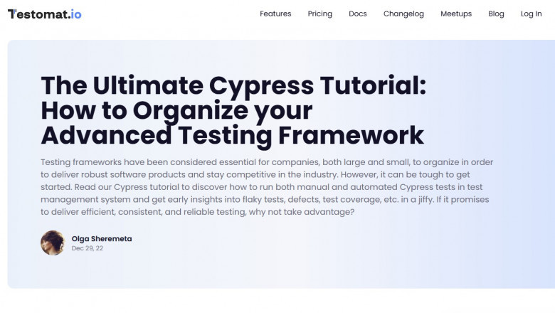 The Ultimate Guide to the Cypress Automation Framework: Organizing Your Advanced Testing Framework