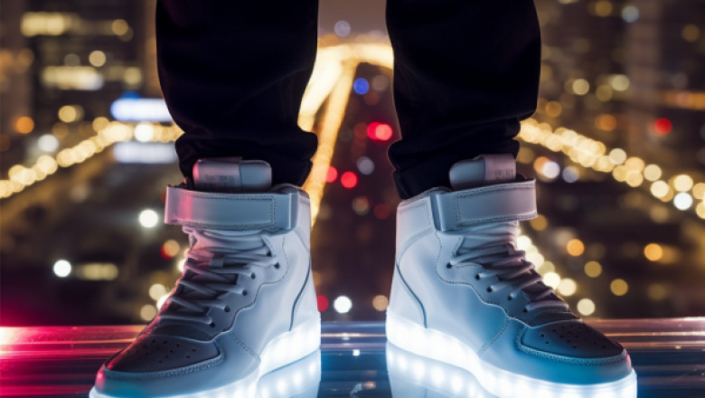 Multi Color Unisex Usb Led Light Shoes