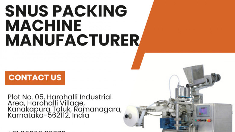 Snus Packing Machine Manufacturer in India | Automated Solutions