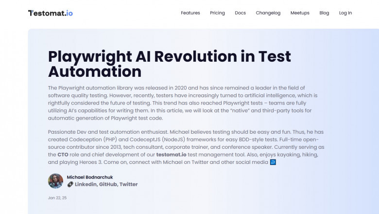 Playwright Automation: Revolutionizing Test Automation with AI