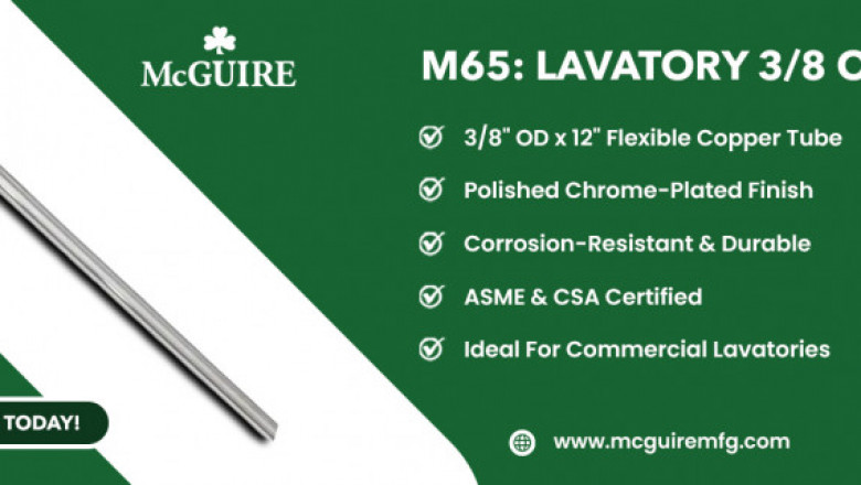 The McGuire M65 Lavatory Riser (3/8" OD x 12")