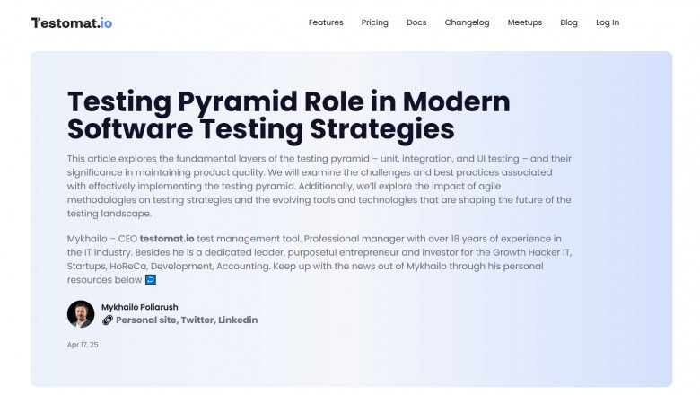 Understanding the Test Pyramid Strategy: A Modern Approach to Software Testing