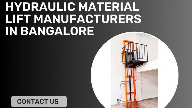 Hydraulic Material Lift in Bangalore- Hydraulic Material Lift Manufacturers