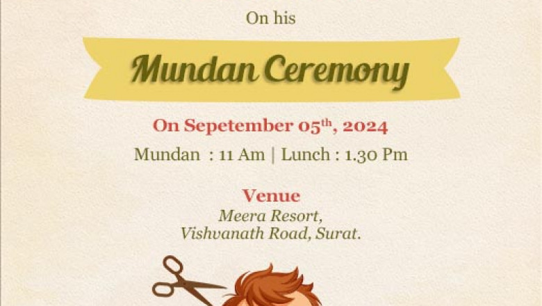 Celebrate Your Child’s Mundan Ceremony with a Beautiful Free Online Invitation Card