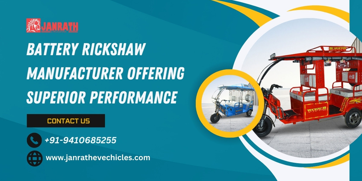 Battery Rickshaw Manufacturer Offering Superior Performance